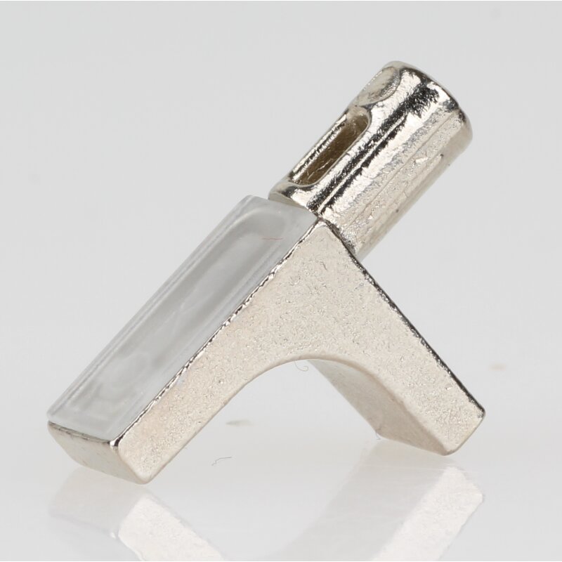 Häfele Bodenträger für Holz oder Glasböden mit Kunststoffauflage tran