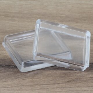 Acryl-Untersetzer In Wolkenform – Transparent, 2 Stück, Für Schreibtisch & Tischschutz