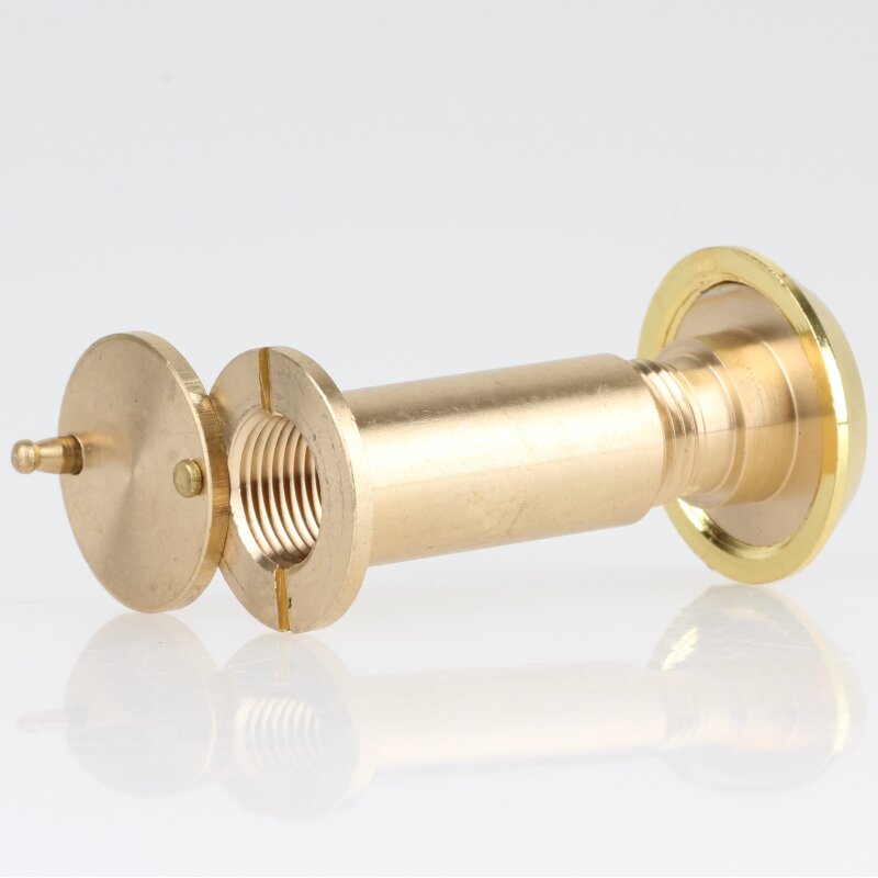 Cyclingcolors Türspion 14mm - Messing Vernickelt Für Türen Bis 80mm