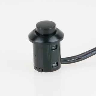 Häfele Druckschalter mit Zuleitung schwarz Bohrloch 12mm 12-24V