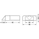 Häfele Universal-Türkontaktschalter modular für Einrastverbinder 12-24V