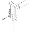 Häfele Möbelriegel Kantenriegel zum Einlassen 60x12mm gelb chromatiert