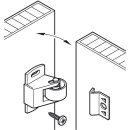 Häfele Rollenschnäpper zum Schrauben 33x18mm vernickelt