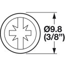 Häfele Gewindeschraube M4x1 Tellerkopf Kombi-Kreuzschlitz 10x25mm