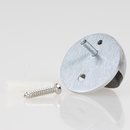 Häfele Türstopper Bodentürstopper Messing verchromt matt 47x27mm zum Schrauben