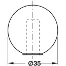 Häfele Türstopper Bodentürstopper Gummi weiß 35mm zum Schrauben