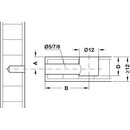 Häfele Minifix 12 Exzenter Verbindergehäuse ohne Abdeckrand 12x9,5mm vernickelt