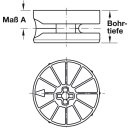 Häfele Maxifix Exzenter Verbindergehäuse 35x17mm blank