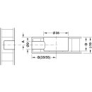 Häfele Maxifix Exzenter Verbindergehäuse 35x17mm blank