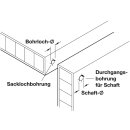 Häfele Einteilverbinder Confirmat Senkkopf Kreuzschlitz PZ3 verzinkt 38x7mm