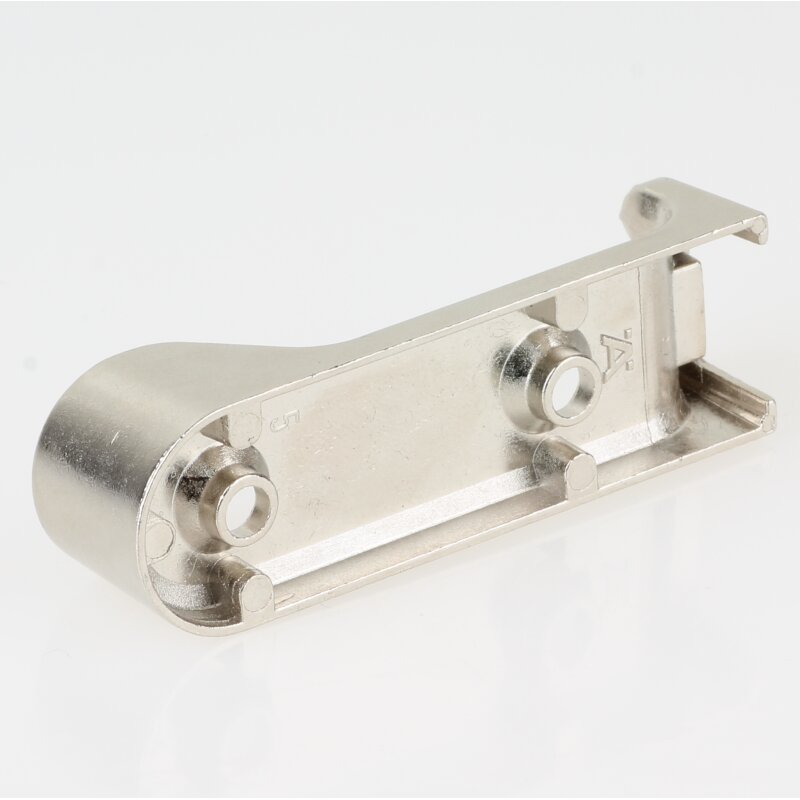 2 Schrankrohrlager Silber Kleiderstangenhalter Oval Zum Schrauben - Foto 6