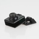 Häfele Scharnier 170° für Glas-/Holzkonstruktionen schwarz (2 Stück)