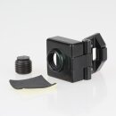 Häfele Scharnier 170° für Glas-/Holzkonstruktionen schwarz (2 Stück)