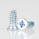 Häfele Euroschraube Varianta mit Senkkopf für 3mm Bohrung Länge 12,5mm (20 Stück)