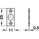 Häfele Kugelschnäpper zum Einpressen 11x11mm vermessingt