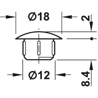 Debflex 713600 Stecker 2P 6 A Rechts Hut – Braun, Mit Seitlichem Ausgang