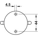 Häfele Möbel Garderobenhaken Deckenhaken Edelstahl mit 2 Haken matt