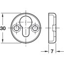 H&auml;fele M&ouml;bel Kapsel-Bettverbinder ohne Aush&auml;ngesicherung 30x7mm Stahl