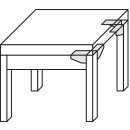 Häfele Winkelverbinder Winkelbeschlag aus Stahl verzinkt 125x54mm