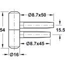 H&auml;fele Startec Einbohrband aus Stahl verzinkt f&uuml;r gef&auml;ltzte Innent&uuml;ren bis 100kg