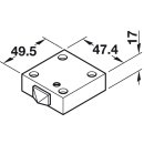 Häfele Türkontaktschalter mit Universaltaster 230V/2A schwarz