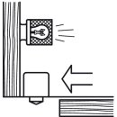 Häfele Türkontaktschalter mit Universaltaster 230V/2A schwarz