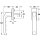 Häfele Fenstergriff aus Aluminium für Drehkippfenster 127x56mm silberfarben