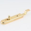 Häfele Möbelriegel Riegel gekröpft 70x16mm vermessingt