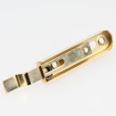 Häfele Möbelriegel Riegel gekröpft 70x16mm vermessingt