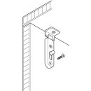 Häfele Möbelriegel Riegel gekröpft 70x16mm vermessingt