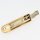 Häfele Möbelriegel Riegel gekröpft 70x16mm vermessingt