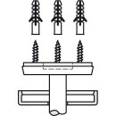 Häfele Garderobenhaken Deckenhaken aus Kunststoff mit 3 Haken 50x70mm apfelgrün