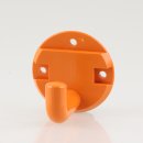 H&auml;fele Garderobenhaken aus Kunststoff 50x45mm orange...