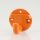 Häfele Garderobenhaken aus Kunststoff 50x45mm orange glänzend